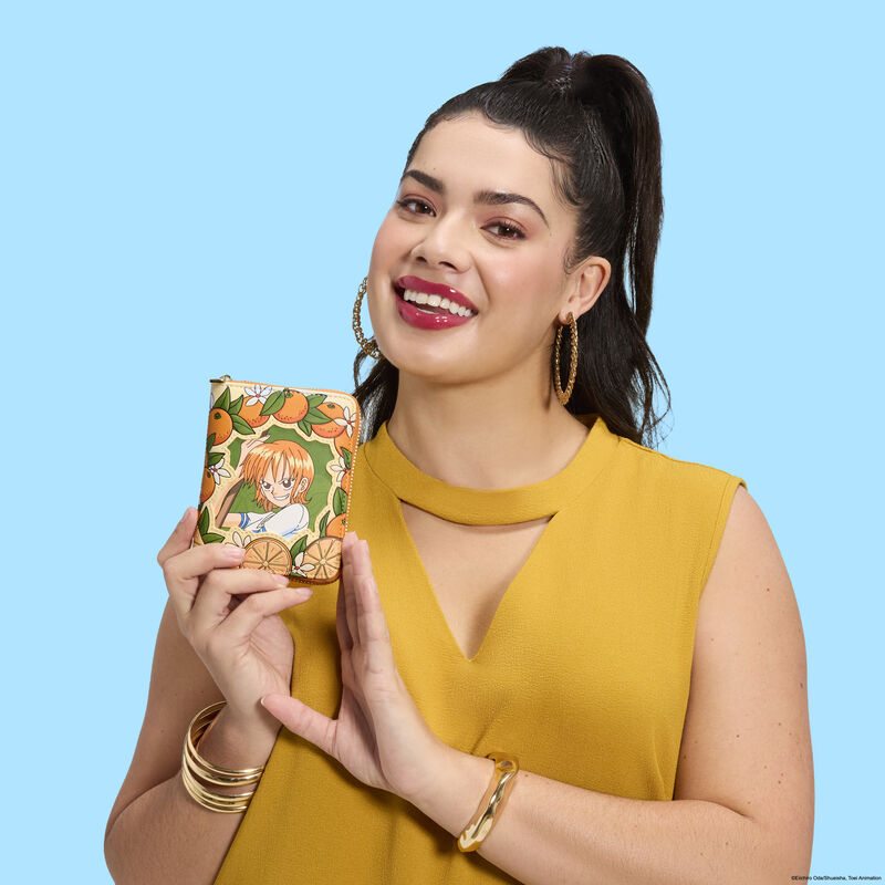 One Piece Exclusive Nami & Tangerines Zip Around Wallet LFlifestyle1 view 2